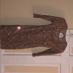 Gold formal dress
